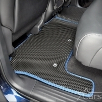 Двухслойные коврики EVA на Infiniti QX56 II 3 ряда (2010-2014)